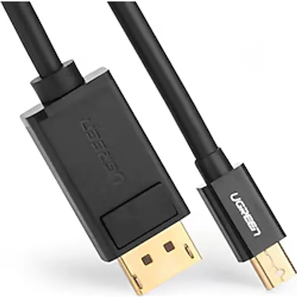 Ugreen 4k Mini Displayport To Displayport Dönüştürücü Kablo 1.5 Metre Siyah