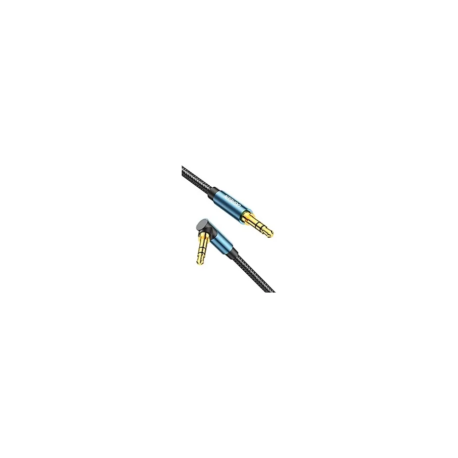 Ugreen 90 Derece L Tipi 3.5 Mm Aux Ses Kablosu, Mavi, 1 Metre, 60179