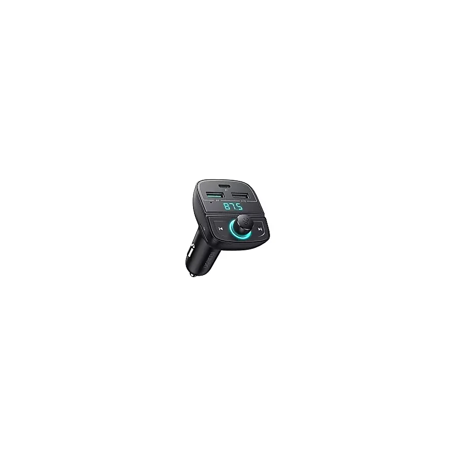 Ugreen Bluetooth 5.0 PD QC 3.0 Micro SD TF Kart Okuyuculu Araç Çakmaklık Şarj Cihazı FM Verici Transmitter