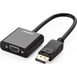 Ugreen Displayport Erkek To VGA Dişi Görüntü Dönüştürücü Siyah