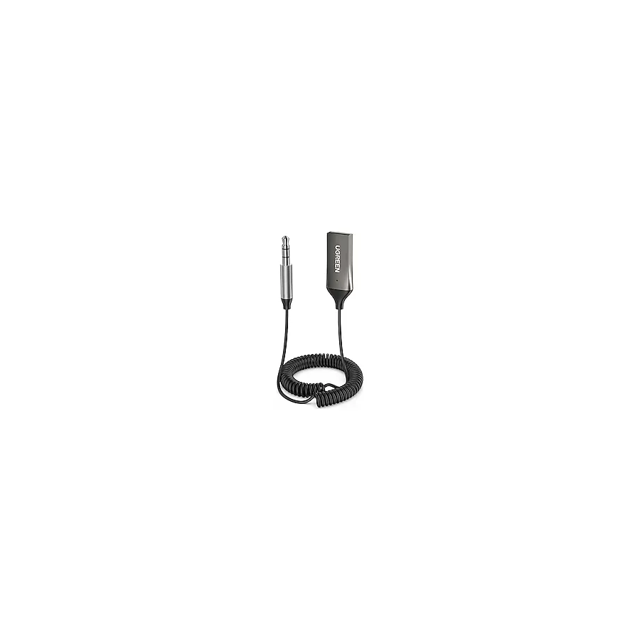 Ugreen Mikrofonlu 3.5mm Aux Bluetooth 5.0 Alıcı Adaptör Araç Kiti