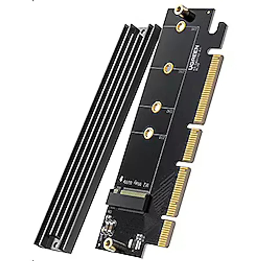 Ugreen PCIe 4.0 x4 x8 x16 Uyumlu 64Gbps NVMe M.2 SSD Dönüştürücü Adaptör