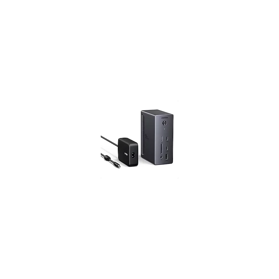 Ugreen Revodok Pro Üçlü Ekran Bağlantı Istasyonu yalnızca Windows Dizüstü Bilgisayarlar İçin 8k Dp/4k HDMI ile 2hdmı ve Dp, 100W Şarj, 27W USB C, 10GBPS USB Bağlantı Noktaları, Gigabit Lan, Sd/tf - Be
