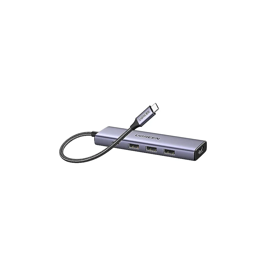 Ugreen Type-C to 4K/60Hz HDMI 3xUSB 3.0 100W PD Güç Girişi Çoklayıcı Hub Adaptör