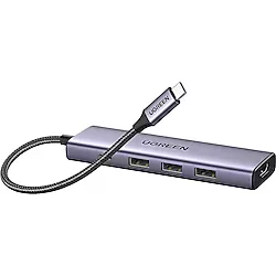 Ugreen Type-C to 4K/60Hz HDMI 3xUSB 3.0 100W PD Güç Girişi Çoklayıcı Hub Adaptör