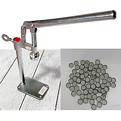Uğur Şişe Kapağı Kapatma Makinesi Presi + 100 Kapak