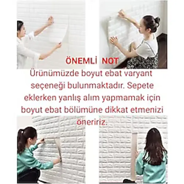 UKAB DEKOR Duvar Paneli Beyaz 3d Dekoratif Kendinden Yapışkanlı Esnek Duvar Kağıdı Kaplama Paneli Köpük Beyaz 70 x 7