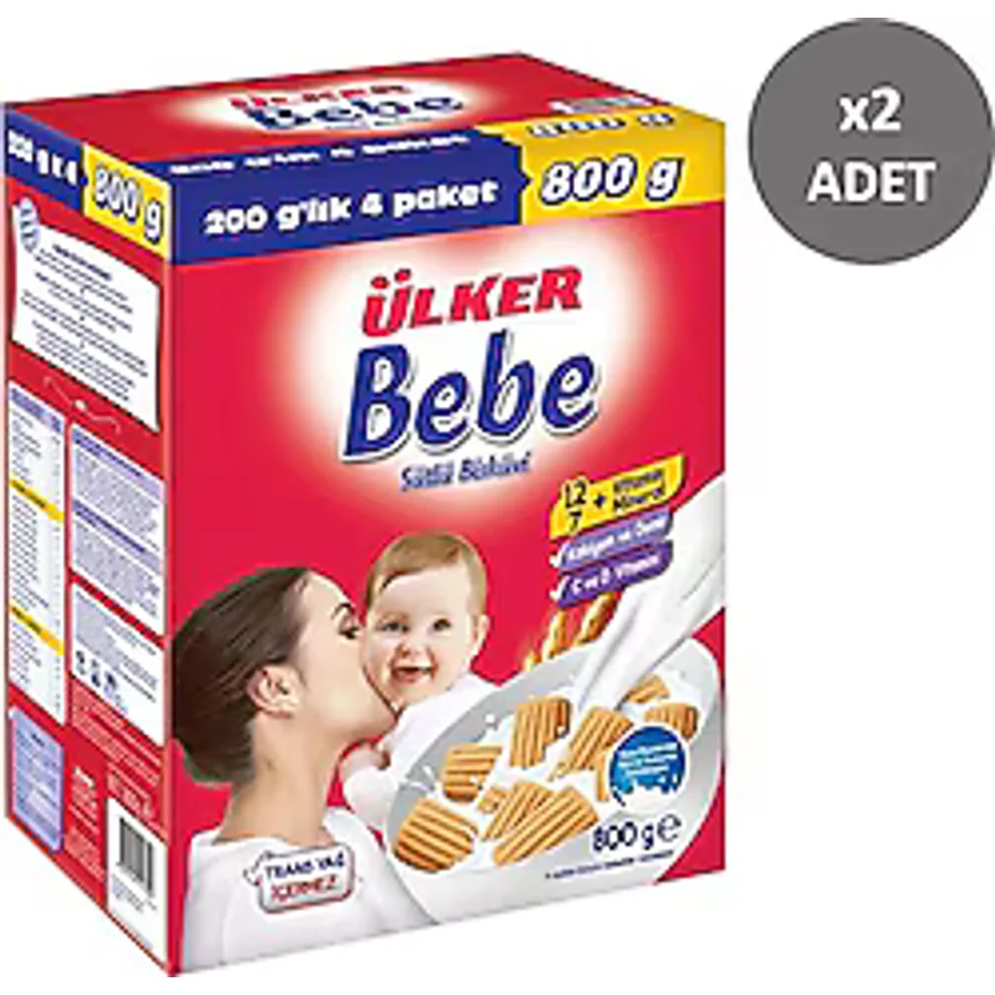 Ülker Bebe Bisküvisi 800 gr 2 Adet