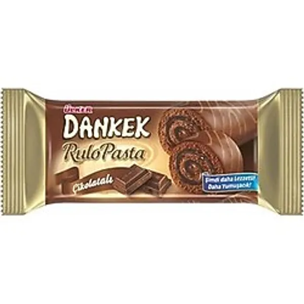 Ülker Dankek Rulo Pasta Çikolatalı 235 G - Yumuşacık Pandispanya Keki - 2 Adet
