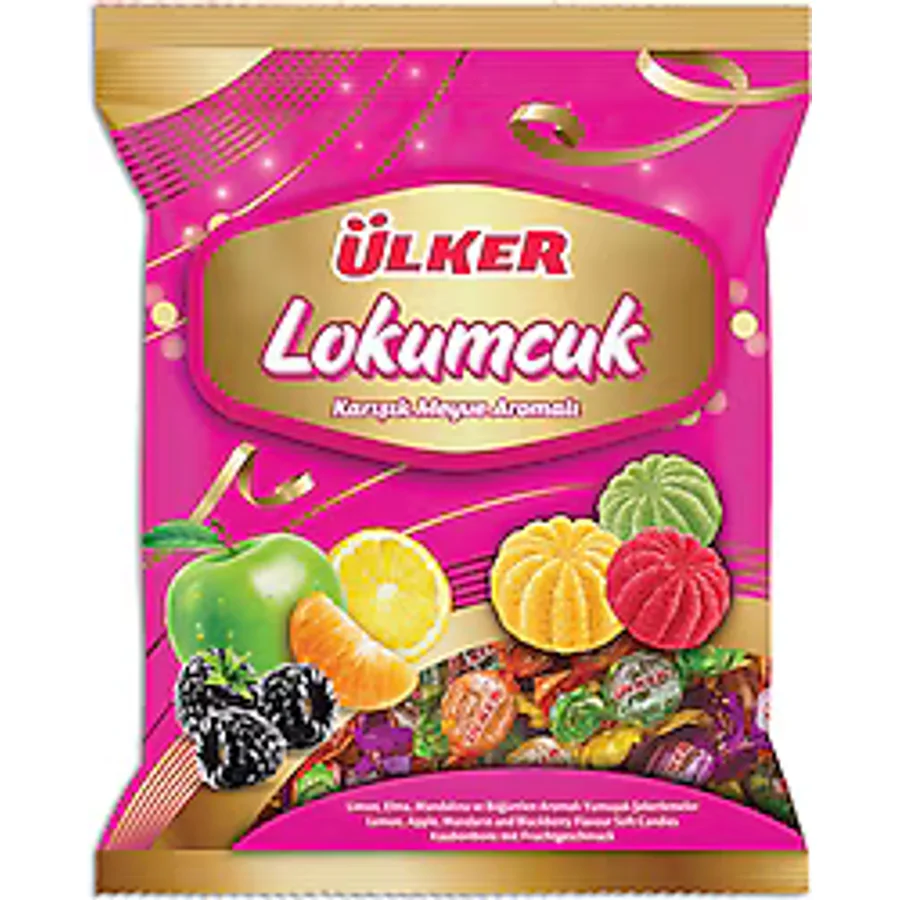 Ülker Lokumcuk Karışık Meyve Aromalı Şekerleme 350 gr