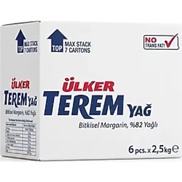 Ülker Teremyağ Bitkisel Margarin 15 Kg (6 X 2,5 Kg Koli)