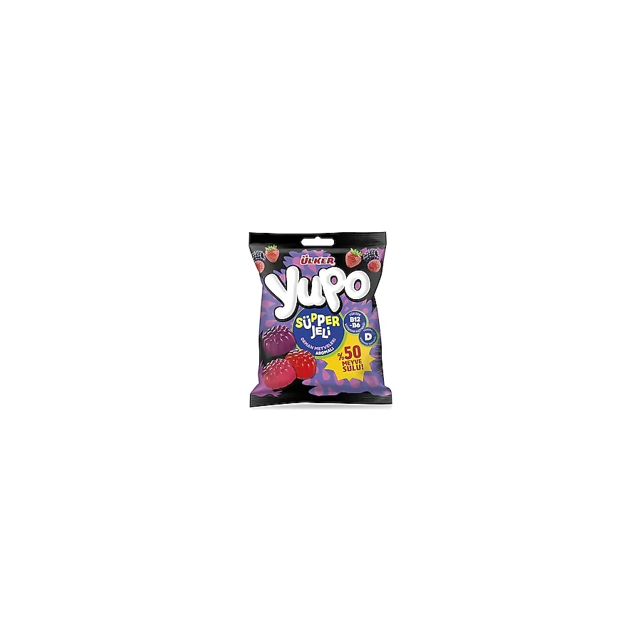 Ülker Yupo Süpper Jeli Orman Meyve Aromalı Jelibon 64 gr