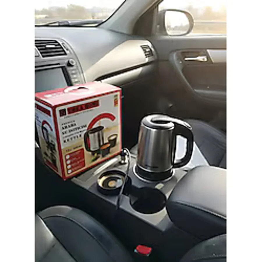 UltraMint Portatif 12V 500ML Araç Su Isıtıcı Kettle - Seçenek 1 - Altın