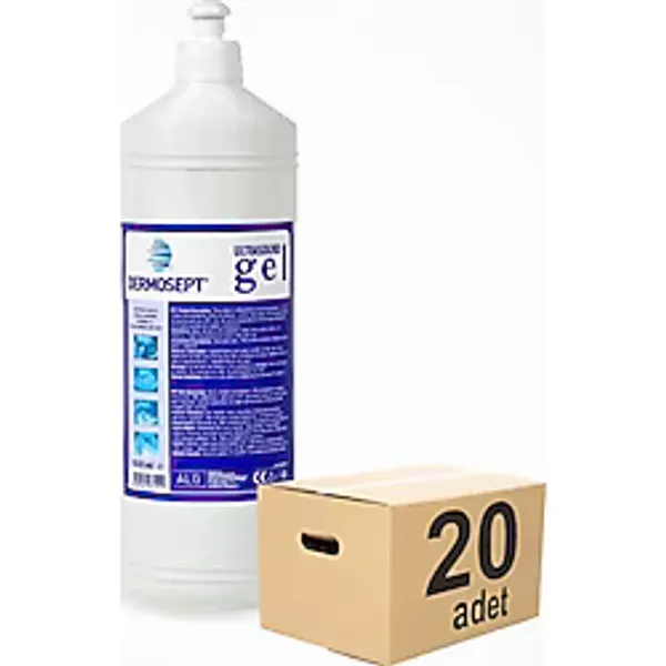 Ultrason Ekg ve Lazer Epilasyon Jeli 1 Litre - 20 Adet (1 Koli)