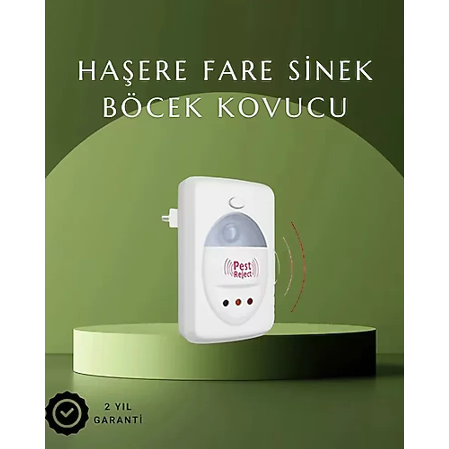 Ultrasonik Ses Dalgalarıyla Kimyasalsız Fare ve Böcek Kovucu Cihaz