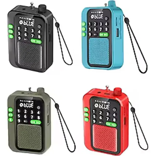 UltraTekno C9 Bluetooth Şarjlı Radyo USB & Tf Kart Okuyucu Deprem Çantasına Uygun Fm Radyo - Kırmızı