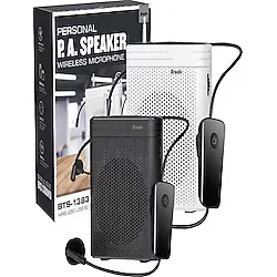 ULTRATEKNO Kablosuz Mikrofonlu Rehber Amfisi 3" Subwoofer Hoparlör Bluetooth Fm Usb Tf Kart Destekli Hoparlör