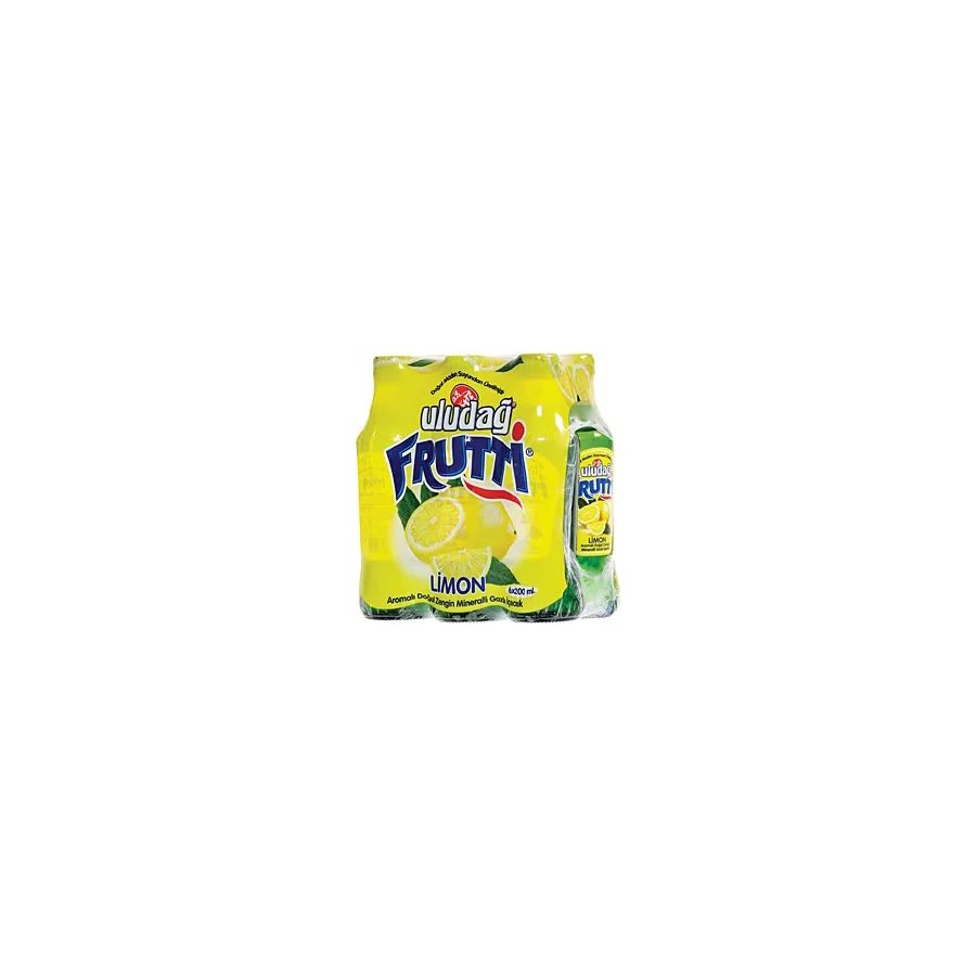 Uludağ Frutti Limon 200 ml 6'lı Maden Suyu