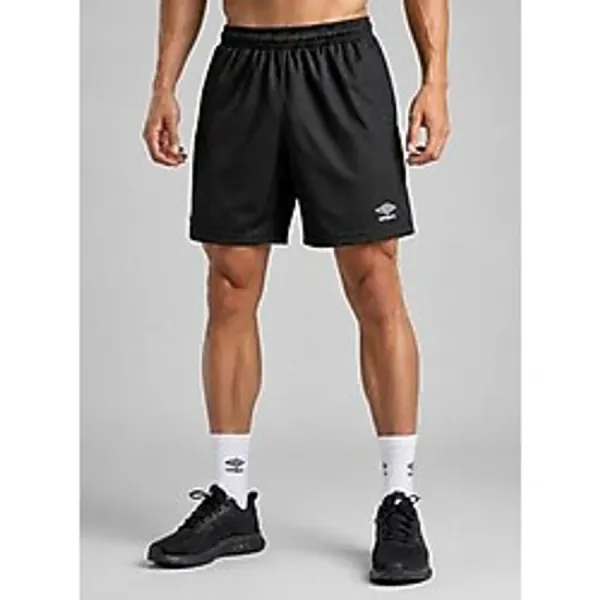UMBRO Woven Erkek Siyah Fermuar Cepli Antrenman Şortu TM0016