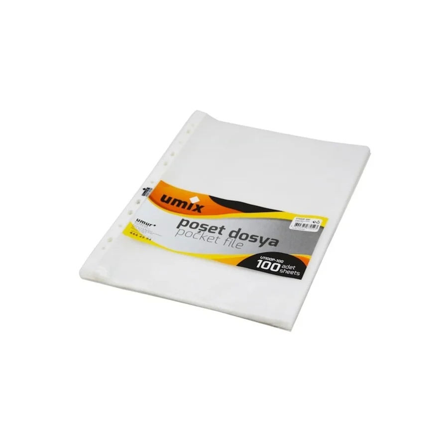 Umix Poşet Dosya Şeffaf 100'lü Paket N:u1100p-100