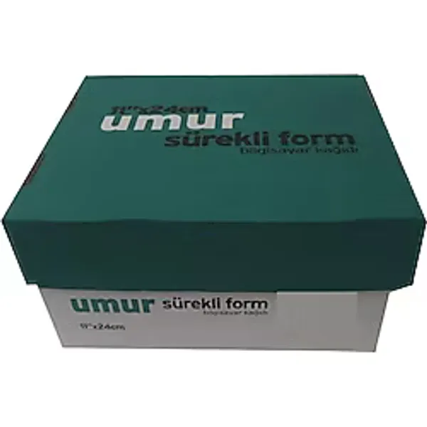 Umur Sürekli Form Kağıdı 11x24 cm 60 g 2000 Adet Beyaz Renkli Kullanıma Uygun