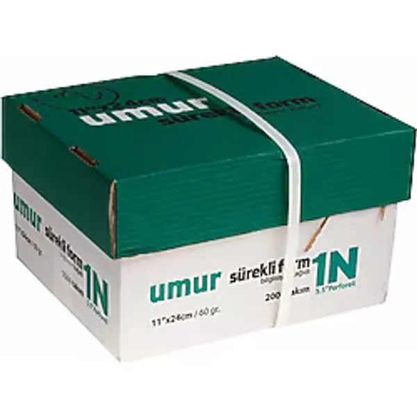 Umur Sürekli Form Kağıdı 11X24CM Tek Nüsha 5.5 Perfore 2000 Li 30000000 0189