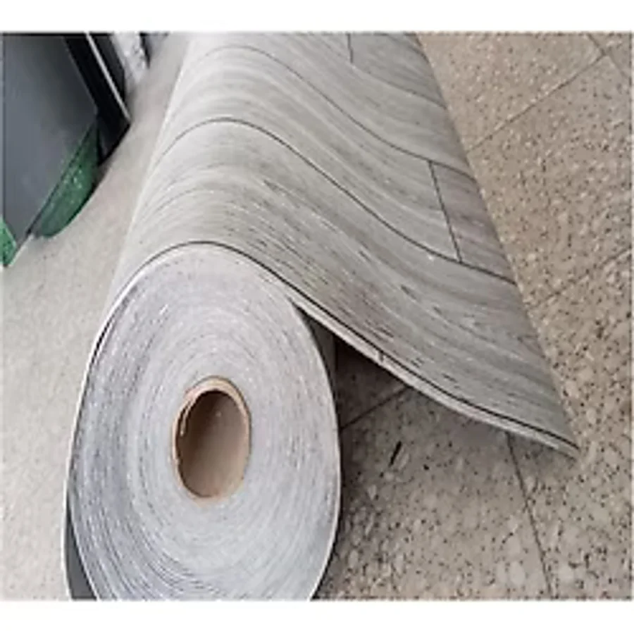 ÜN.K Keçeli GRİ Parke Desenli Muşamba Pvc ZEMİN muşambası Mineflo yer muşamba en 150 cm