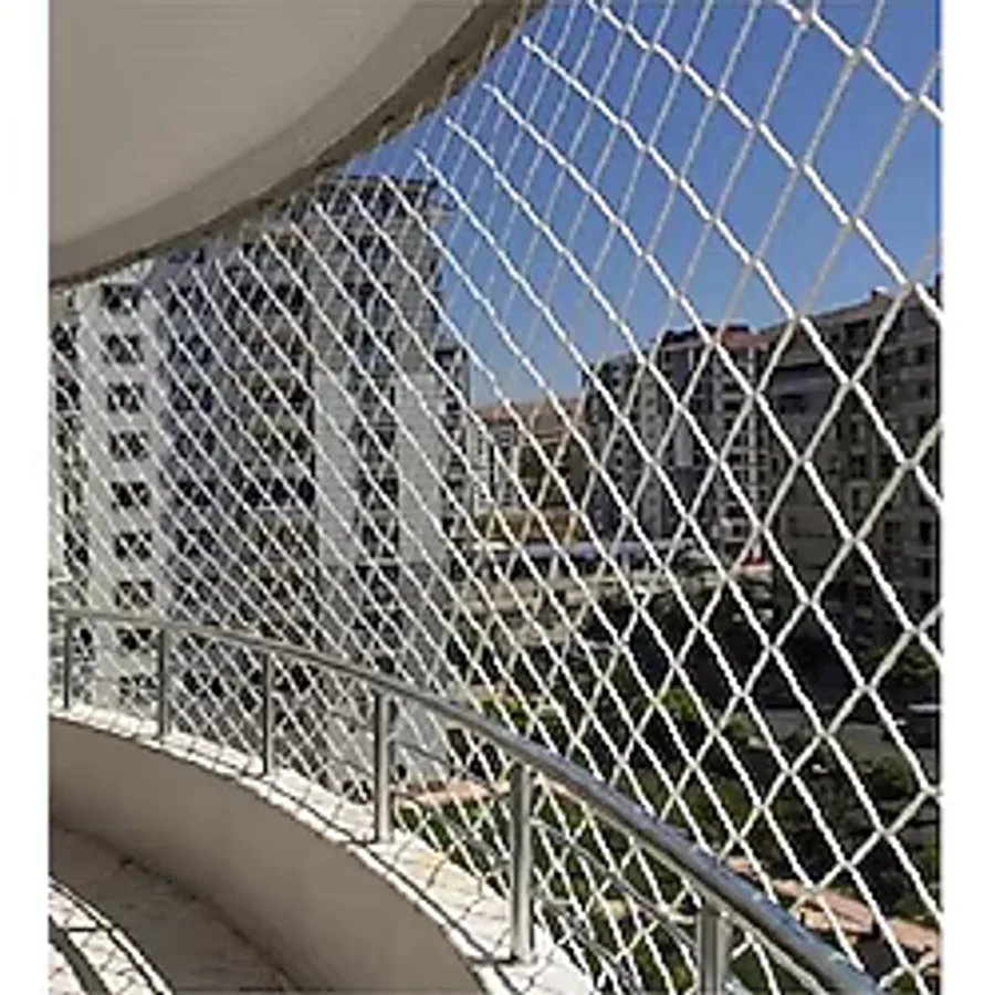 Ünal File 2,50X 8 Metre Balkon Kedi Çocuk Güvenlik Filesi Ağı 3 Milim Kalınlık