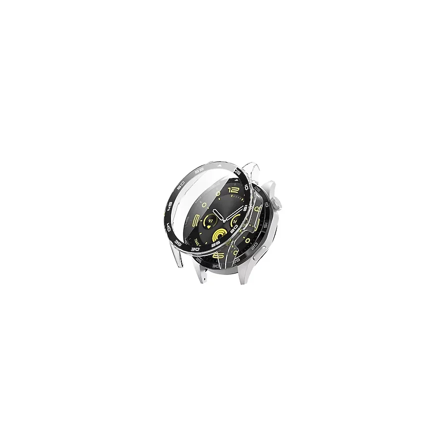 UnDePlus Huawei Watch GT 5 Pro 46mm ile uyumlu Sert PC Kasa ve Ekran Koruyucu Sport Watch (42/41mm Değildir)