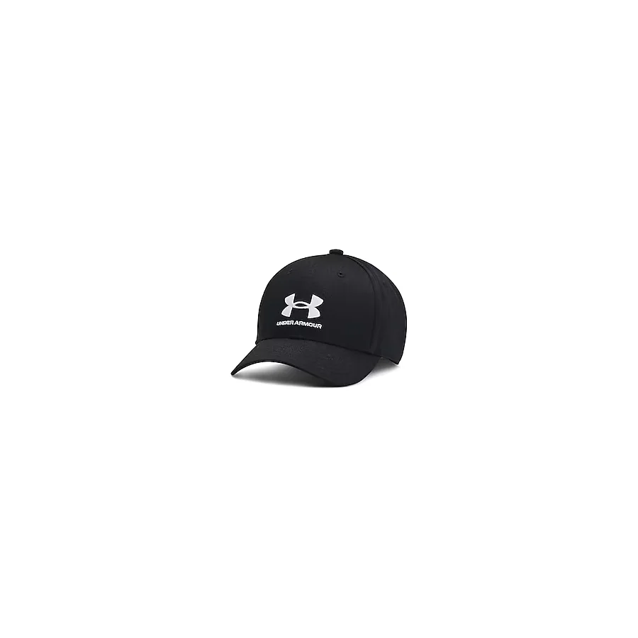 Under Armour Erkek Çocuk Markalı Kilitlenebilir Ayarlanabilir Şapka, (001) Siyah/Beyaz, Tek Beden