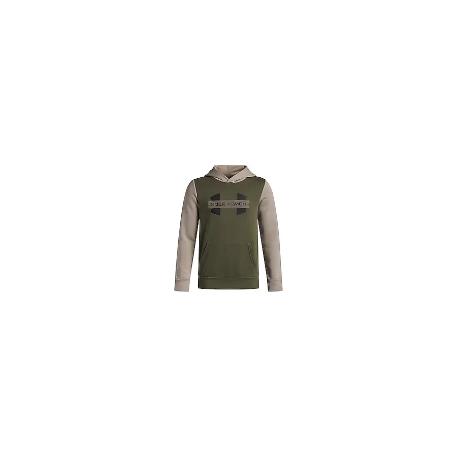 Under Armour Erkek Çocuk Rakip Polar Colorblock Grafik Kapüşonlu (Big Kids) Kapüşonlu Sweatshirt