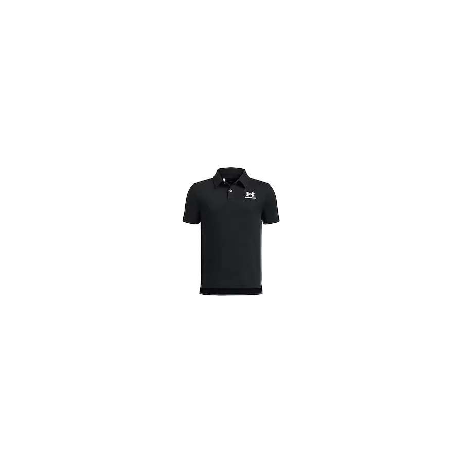 Under Armour Icon 1387073-001 Siyah Kısa Kollu Polo Yaka Çocuk Tişört