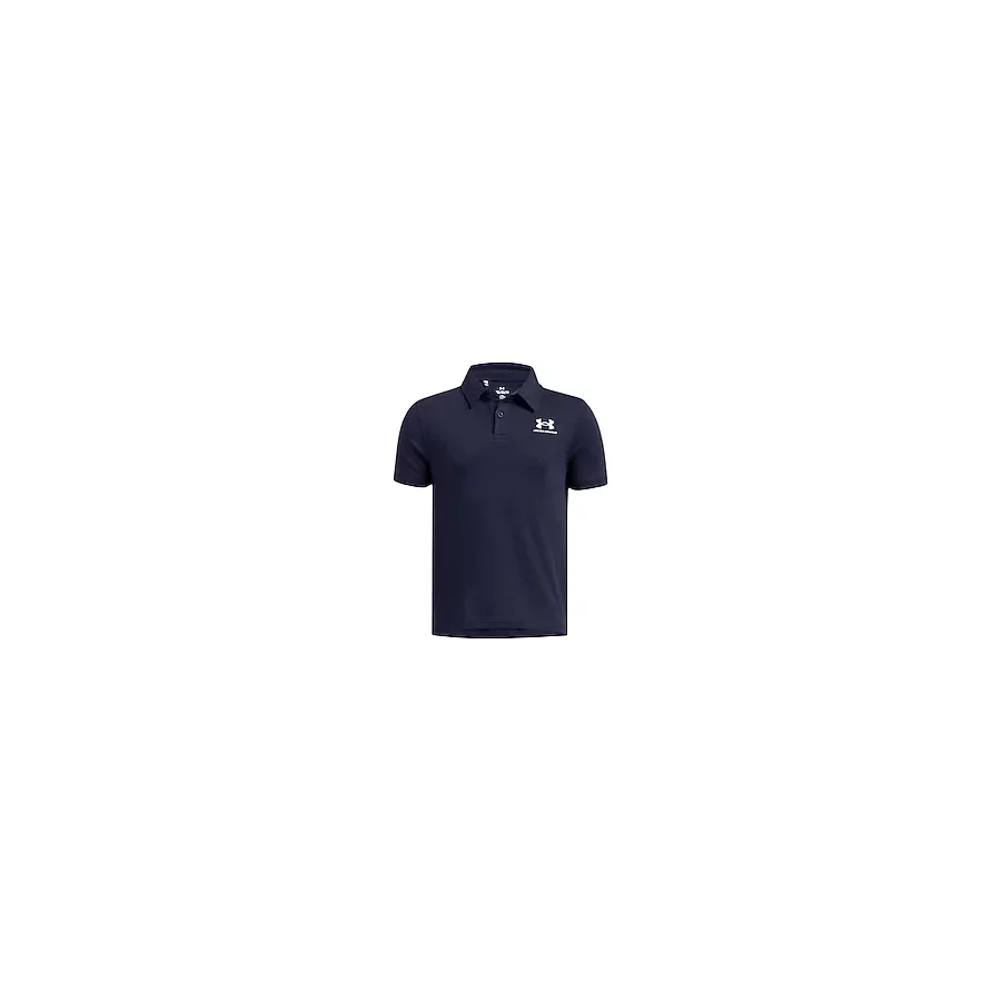 Under Armour Icon 1387073-410 Lacivert Kısa Kollu Polo Yaka Çocuk Tişört