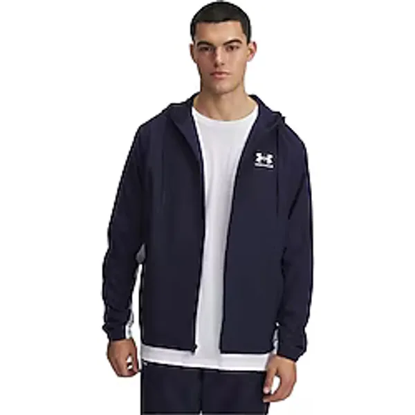 Under Armour Rival 1390149-410 Kapüşonlu Lacivert Erkek Rüzgarlık