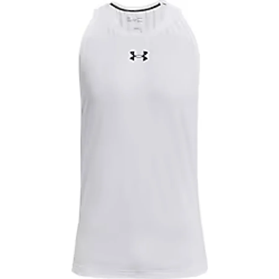 Under Armour UA Zone Tank Erkek Atlet White/Black/Black SM