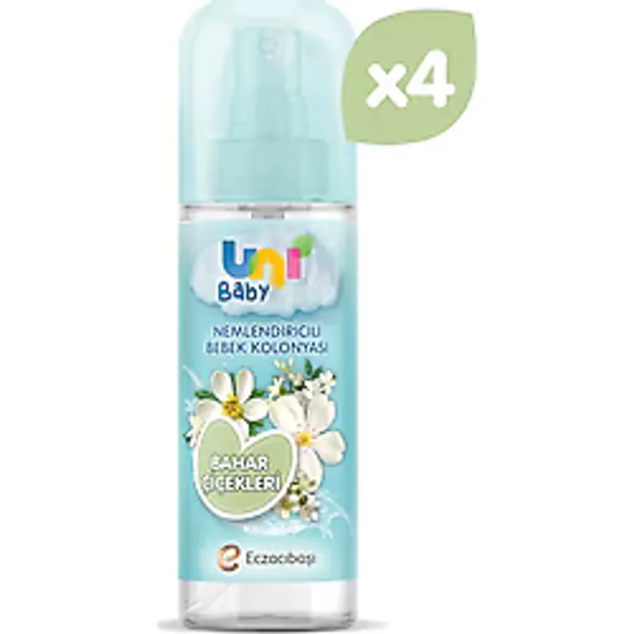 Uni Baby Bahar Çiçekleri Bebek Kolonyası 150 ml 4 Adet