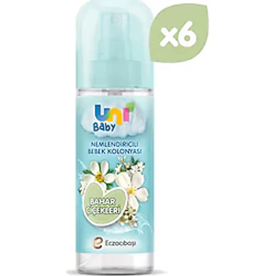 Uni Baby Bahar Çiçekleri Bebek Kolonyası 150 ml 6 Adet