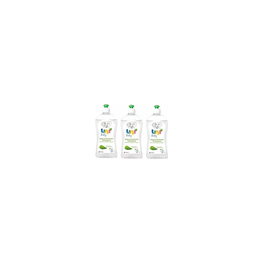 Uni Baby Biberon ve Emzik Temizleyici 500 ml 3 Adet