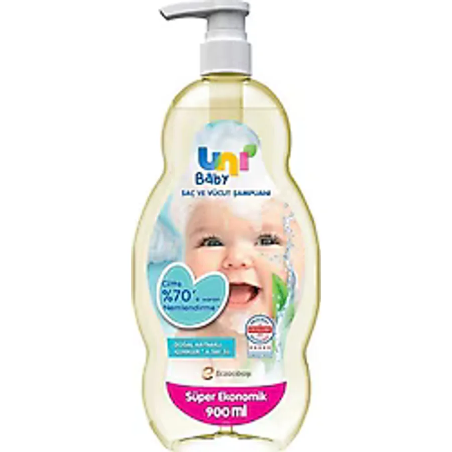 Uni Baby Saç ve Vücut Şampuanı 900 ml