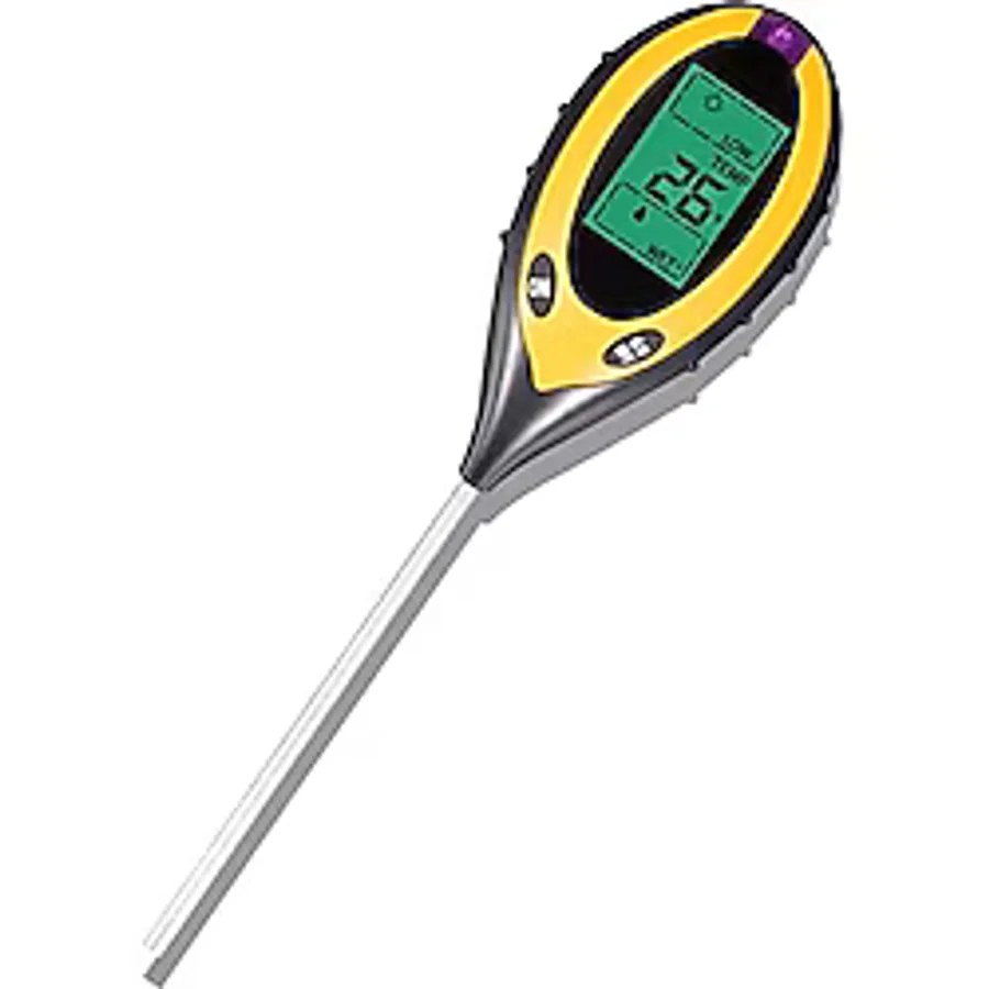 UniChrome 4'lü Toprak Ph Ölçer Sıcaklık Ölçer Nem Ölçer Işık Ölçer Pilsiz Toprak Test Aleti