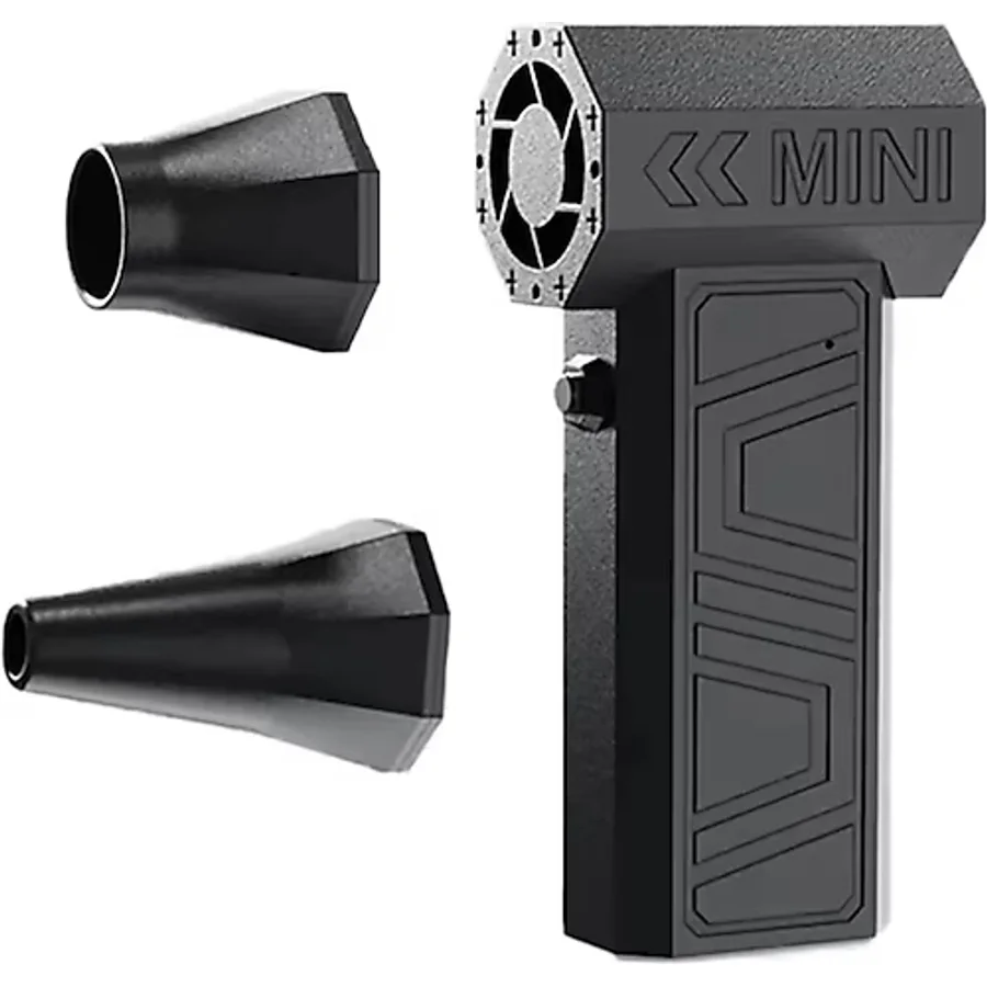 Unichrome Mini Turbo Jet Fan Turbo Şiddetli Fan 130000rpm Yüksek Hızlı Güçlü Jet Fan Üfleyici 2 Adet Başlık