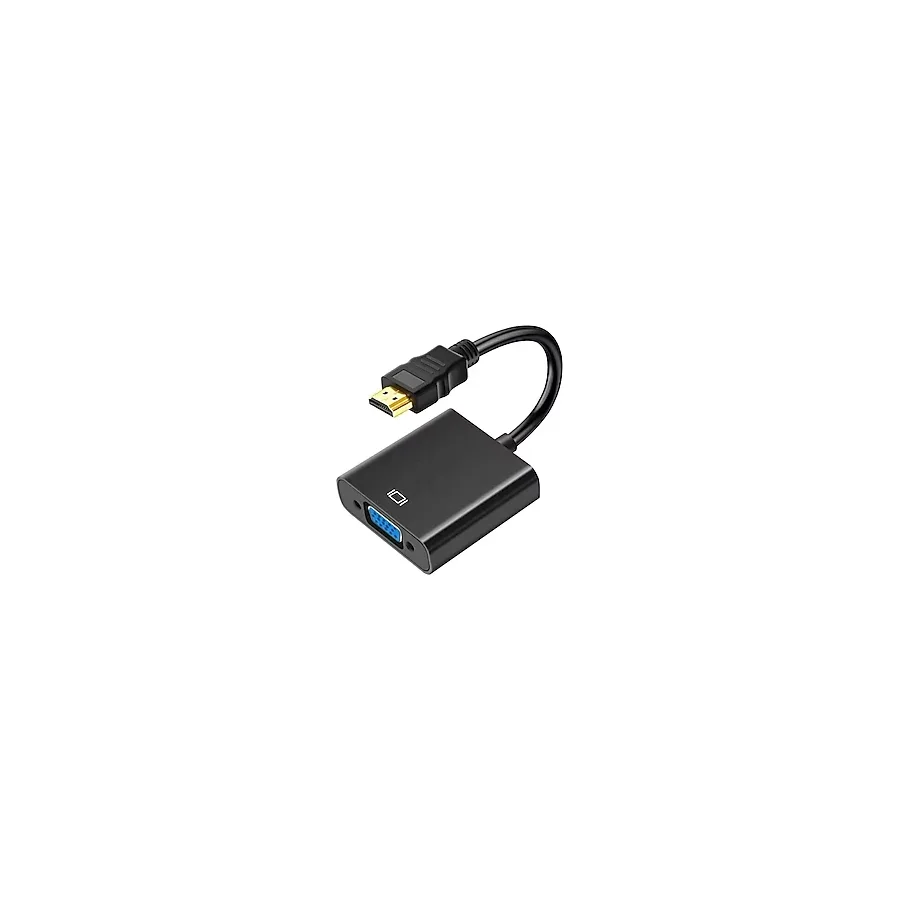 UNİCHROME Tablet Projeksiyon Notebook Uyumlu Hdmi To Vga Kablo Siyah