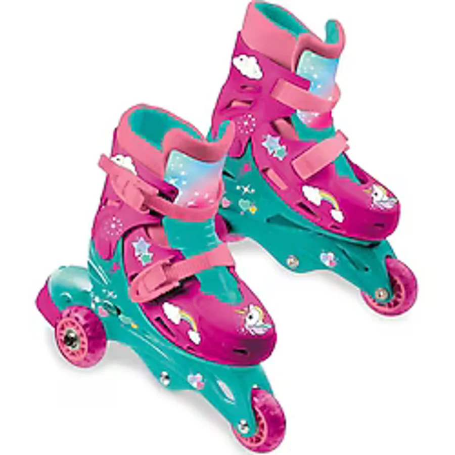 Unicorn Desenli Inline 3 Tekerlekli Paten