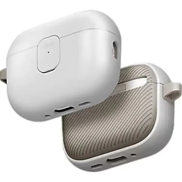 UNIQ Airpods Pro 3 (3.nesil) Clyde Kilitli Kulaklık Kılıfı Krem