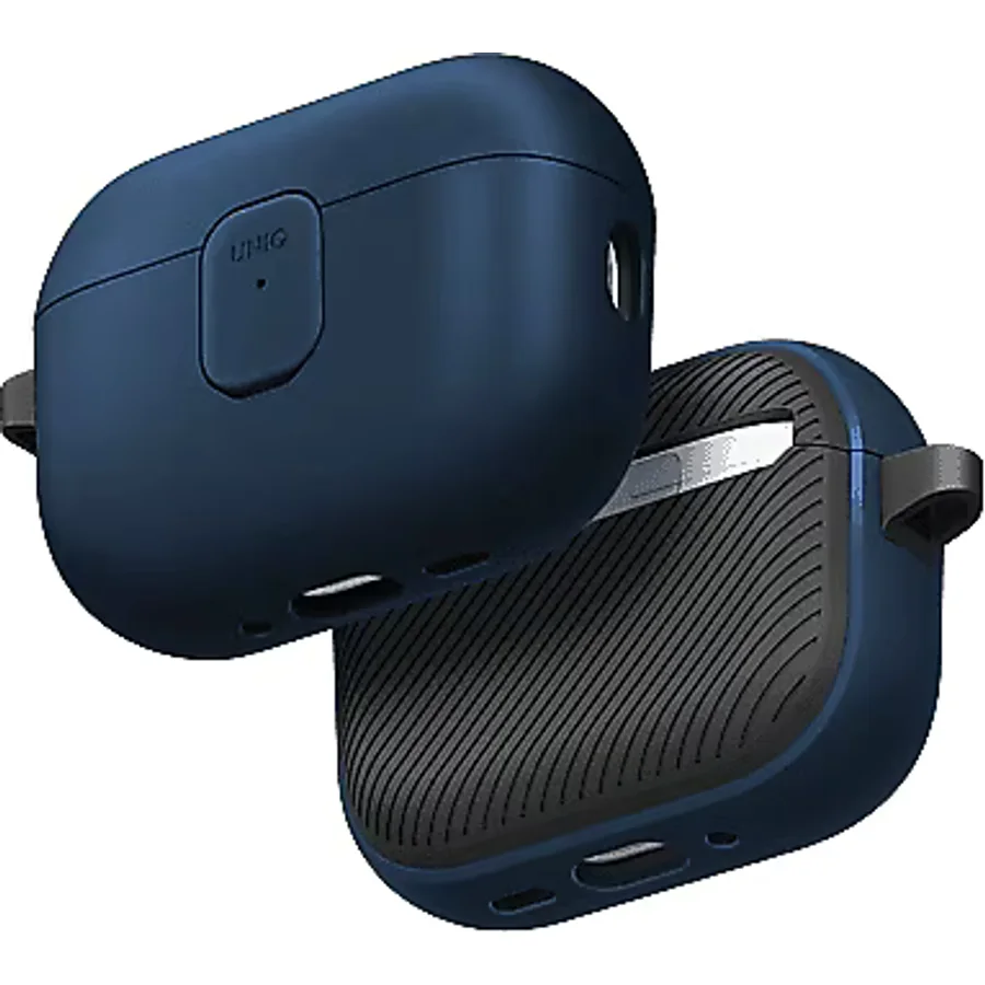 Uniq Clyde Airpods Pro 3 3. Nesil Kilitli Kulaklık Kılıfı - Mavi