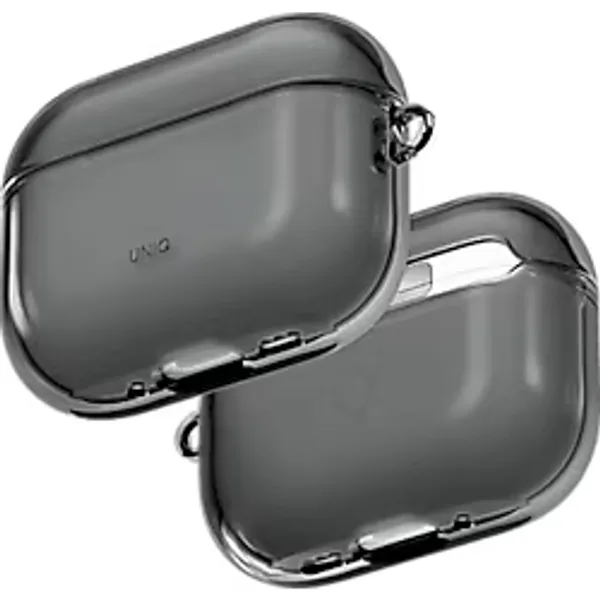 UNIQ Glase Airpods Pro 3 (3.Nesil) Uyumlu Kulaklık Kılıfı Siyah