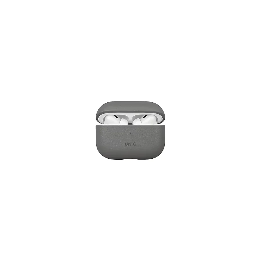 Uniq Lyden Ds Airpods Pro 2 (2.nesil) Deri Kulaklık Kılıfı - Gri