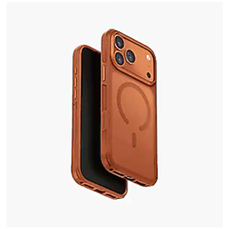 Uniq Veren Apple İphone 17 Pro Max Magsafe Uyumlu Telefon Kılıfı - Turuncu