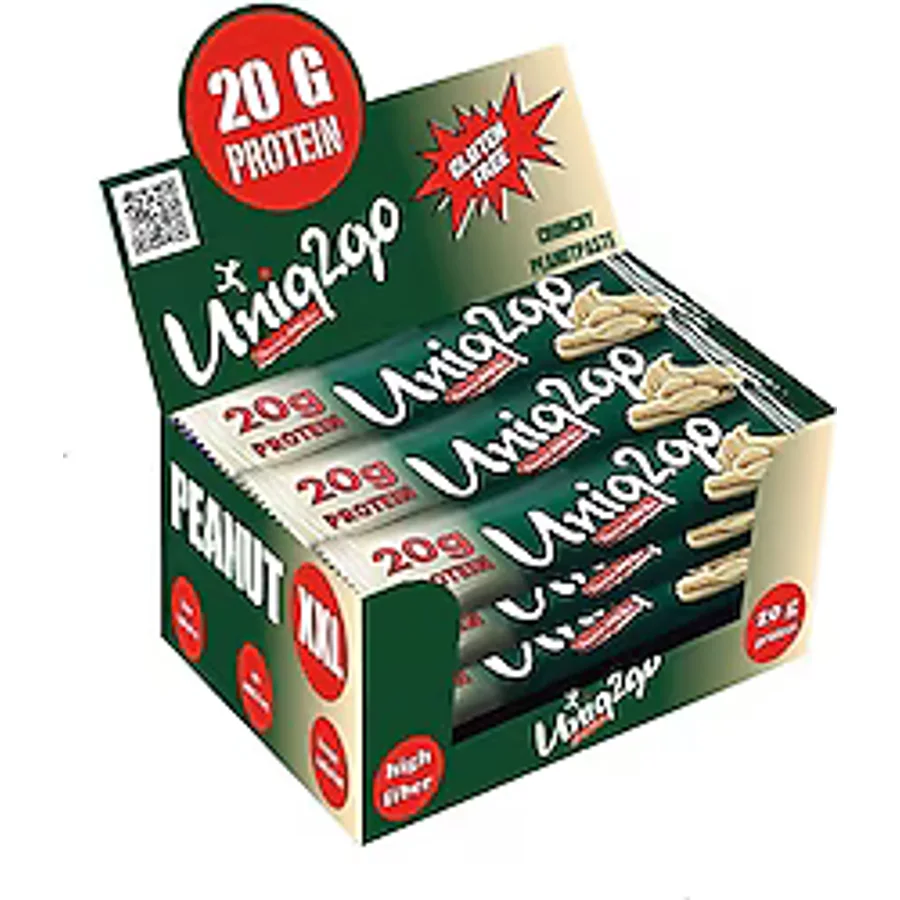 Uniq2go Peanut XXL Fıstık Ezmeli 67 gr 12'li Protein Bar
