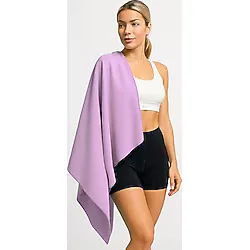 Unisex Mikrofiber Plaj Havlusu 80X130 Cm Yumuşak Dokulu Deniz Banyo Sporcu Havlusu Large Boy Mor